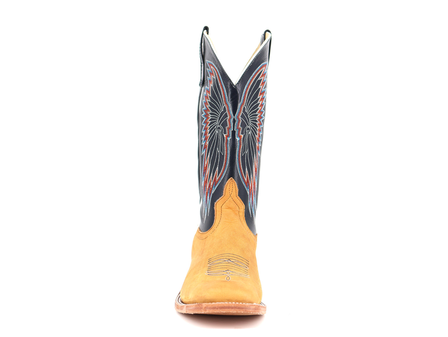 Anderson Bean S3007 Rust Burnished Crazyhourse 13" Essex Blue Kidskin