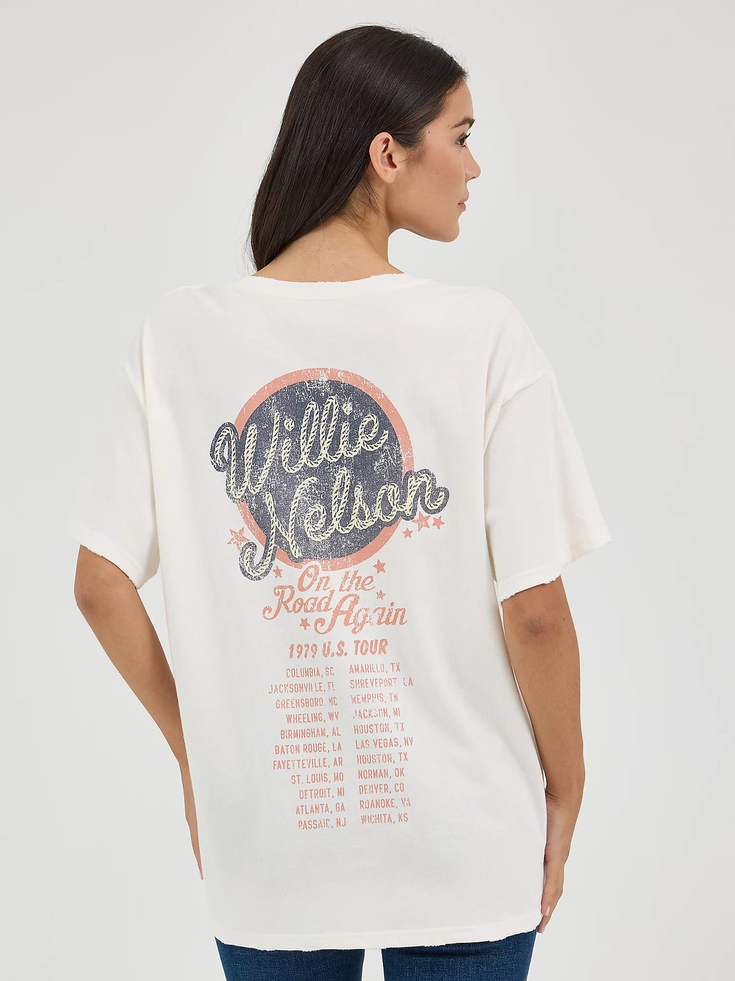 Wrangler Short Sleeve Graphic T-Shirt - Willie Nelson - Oversized Fit