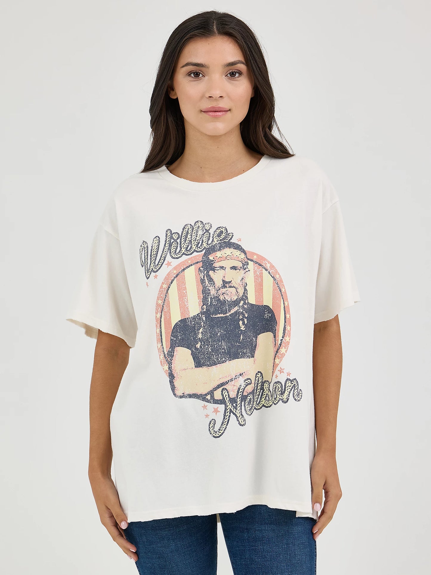 Wrangler Short Sleeve Graphic T-Shirt - Willie Nelson - Oversized Fit