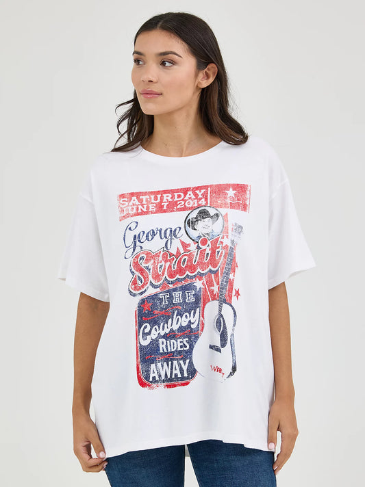 Wrangler Short Sleeve Graphic T-Shirt - George Strait - Oversized Fit