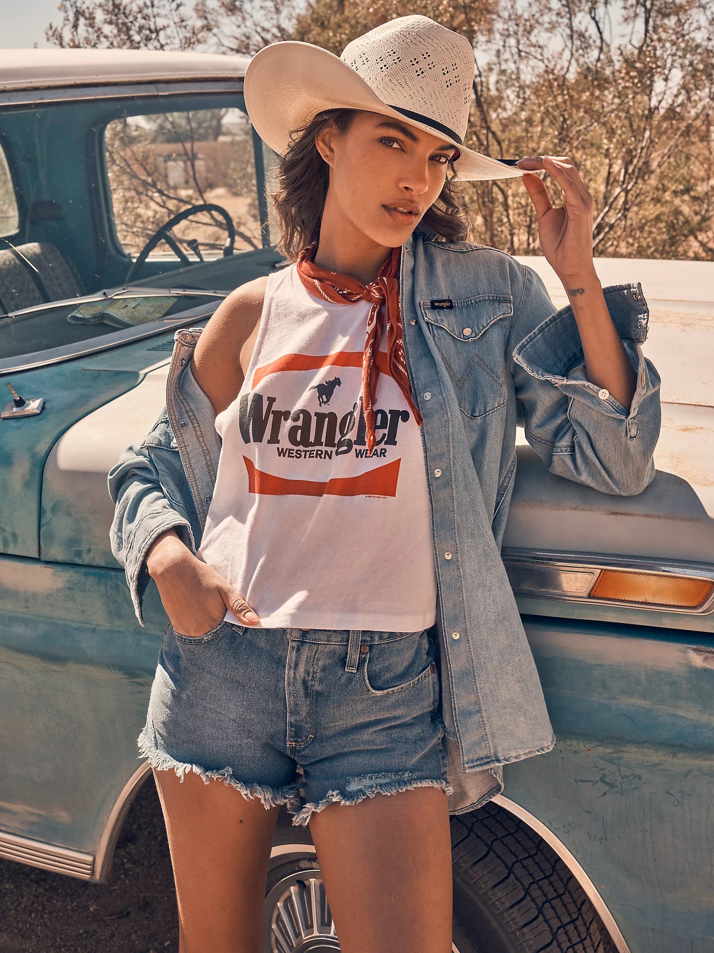 Wrangler 112361879 Knit Festival Tank
