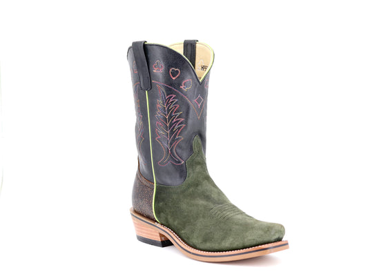 Horse Power High Noon Green Military Suede