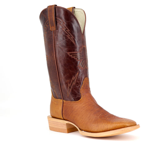 Hondo Falcon Brown Waxy Square Toe Boot