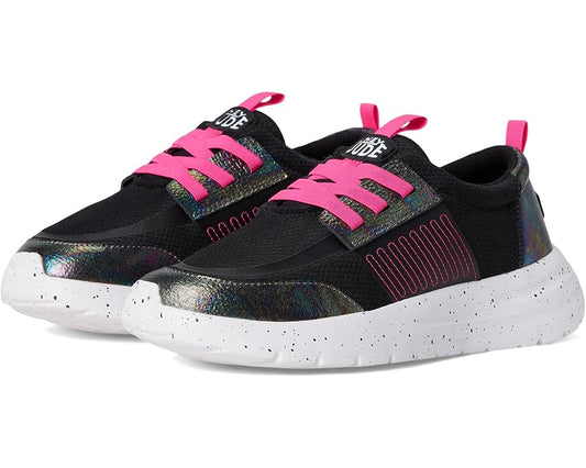 HEY DUDE SIROCCO PLAY TD BRIGHTS BLACK/PINK