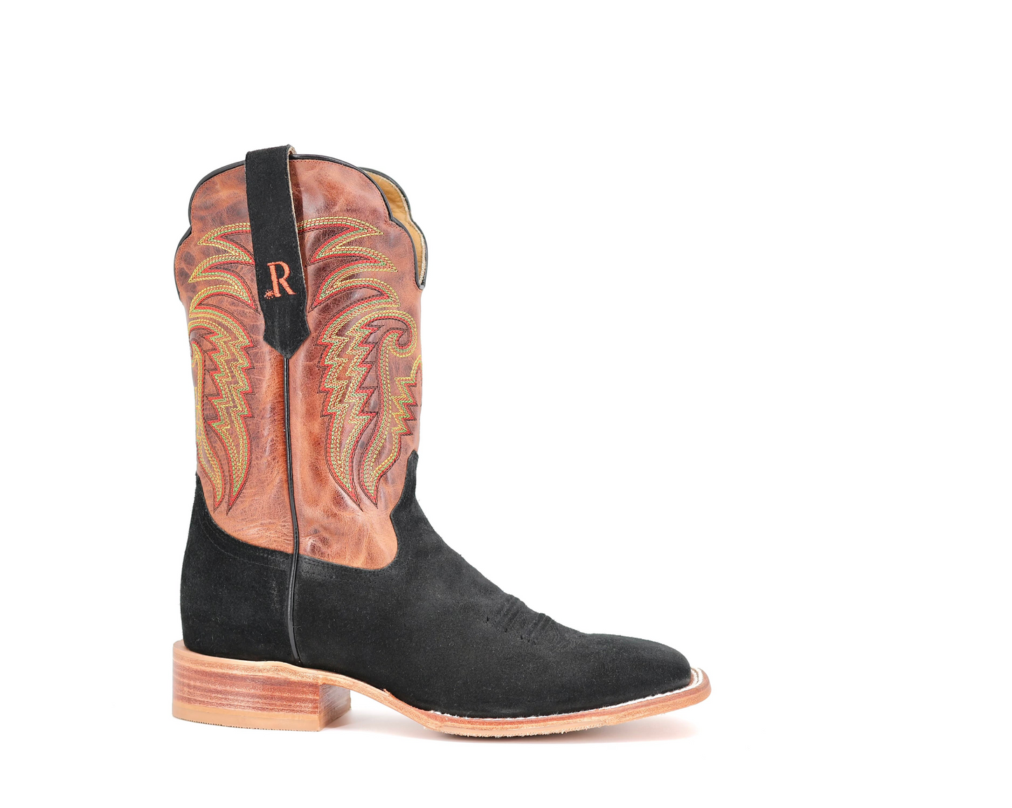 R. Watson RW8036-2 10" Roughout Black Square Toe