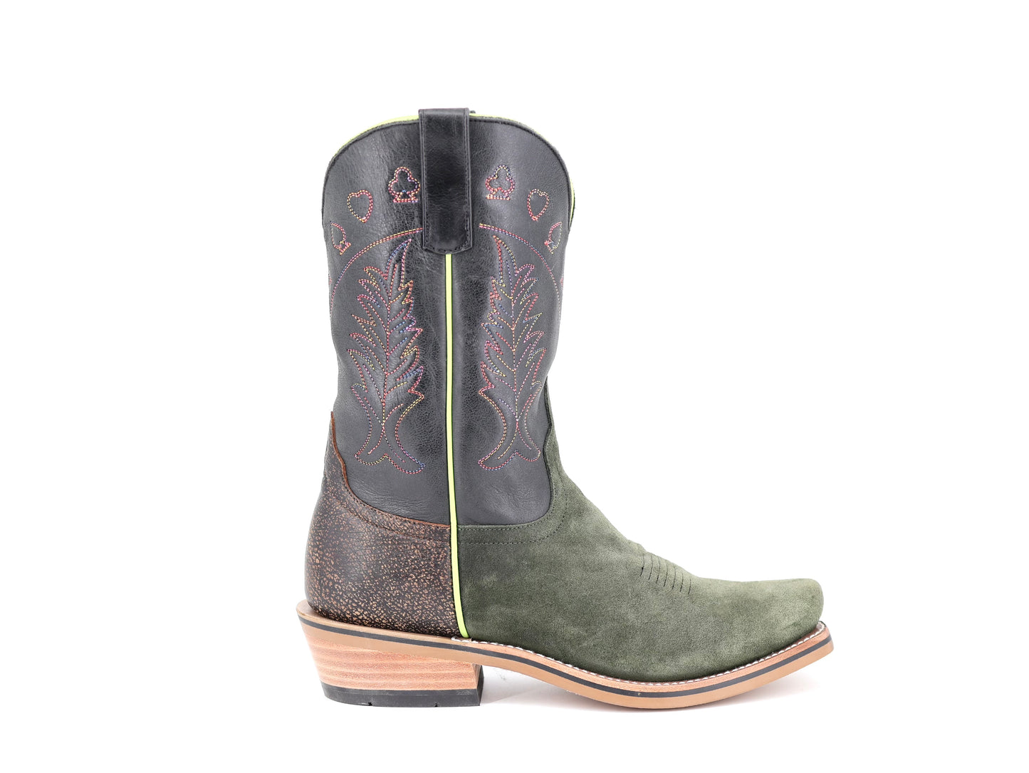 Horse Power High Noon Green Military Suede