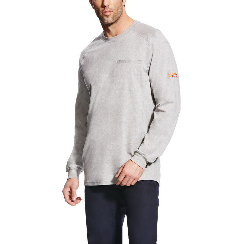 Ariat 10022329 FR GRAY AIR CREW LS