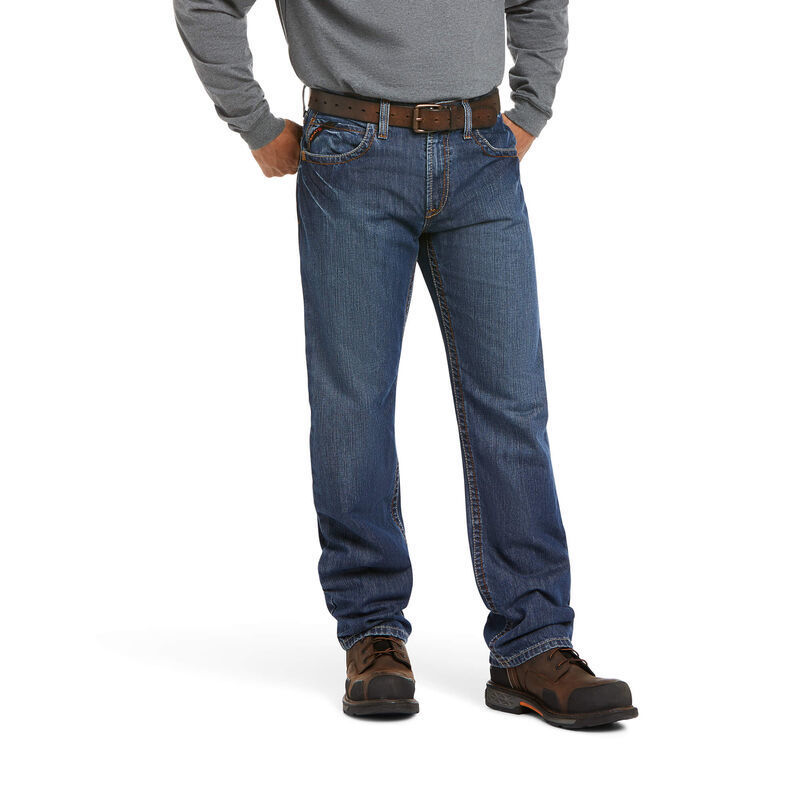 Ariat 10014449 Mns FR M3 Loose Basic Stackable Straight Leg Jean Flint