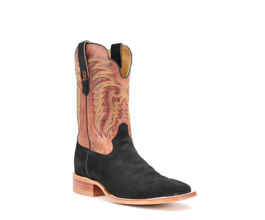 R. Watson RW8036-2 10"  Roughout Black Square Toe