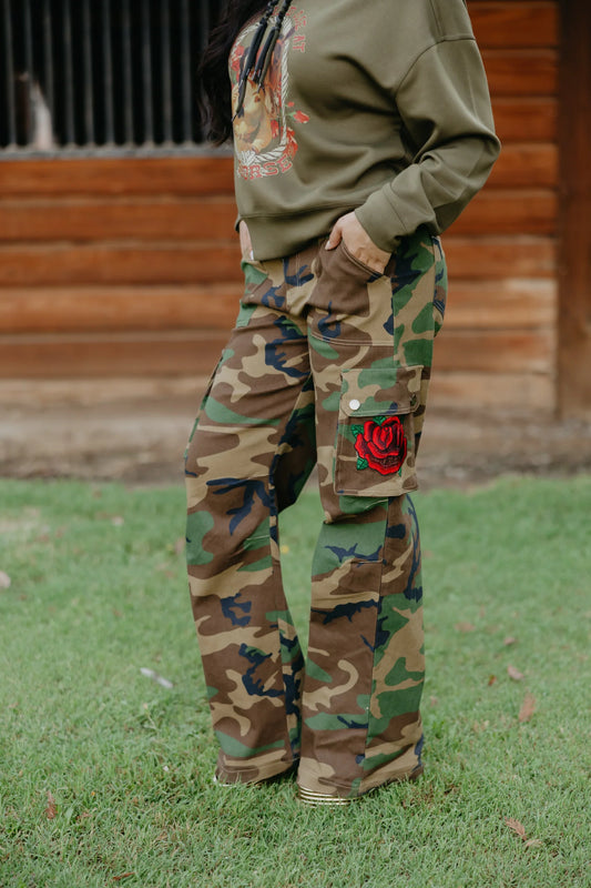 Rodeo Quincy Heavenly Horse Camo Pant
