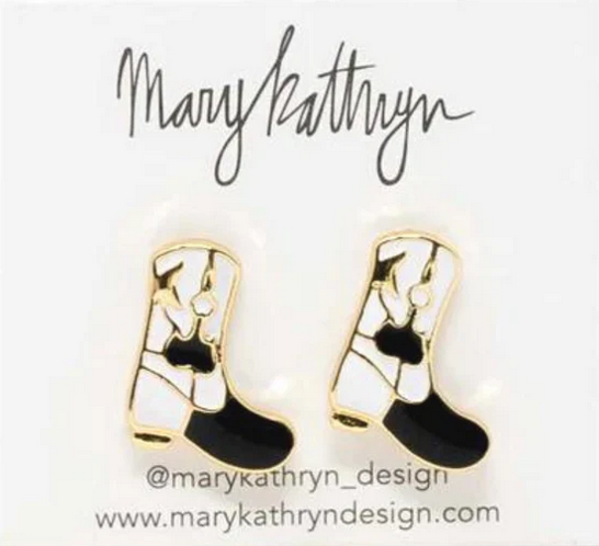 White & Black Boot Studs