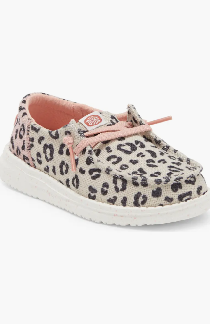 HEY DUDE WENDY YOUTH FUNK LEO CREAM/PINK