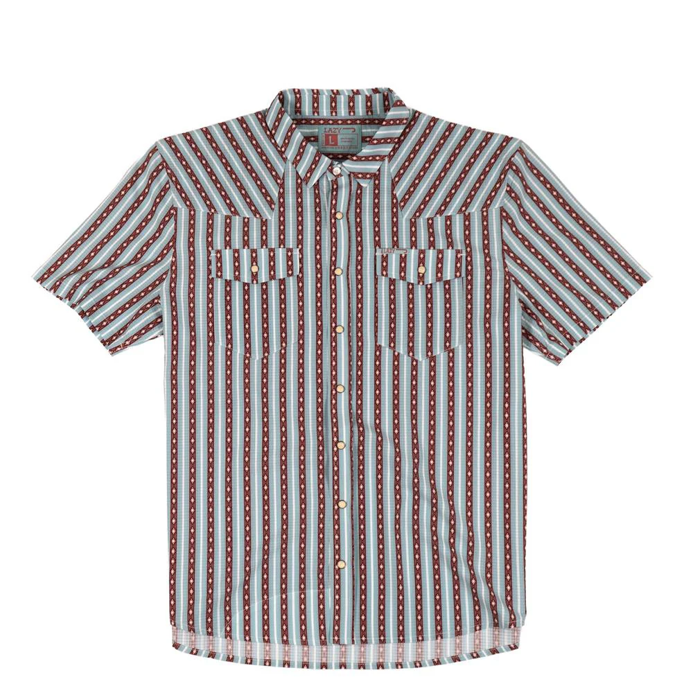 Lazy J Ranch Men's Airflow Pearl Snap Short Sleeve Shirt
