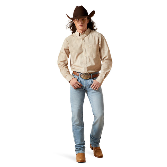Ariat 10065789 MNS Pro Series Walt Fitted Shirt BEIGE