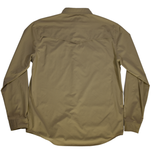 FERRELL MEN'S KHAKI LONG SLEEVE SNAP SHIRT