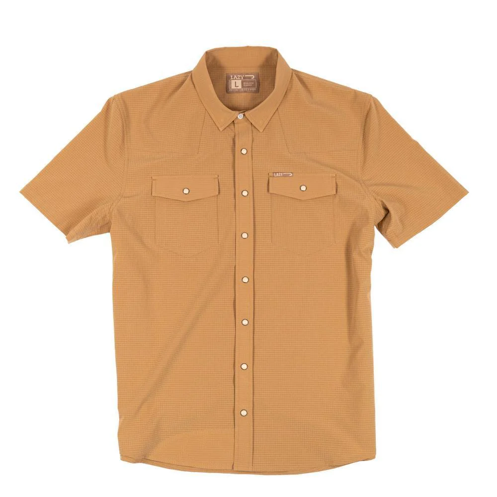 Lazy J Ranch Men's Airflow Pearl Snap Short Sleeve Shirt