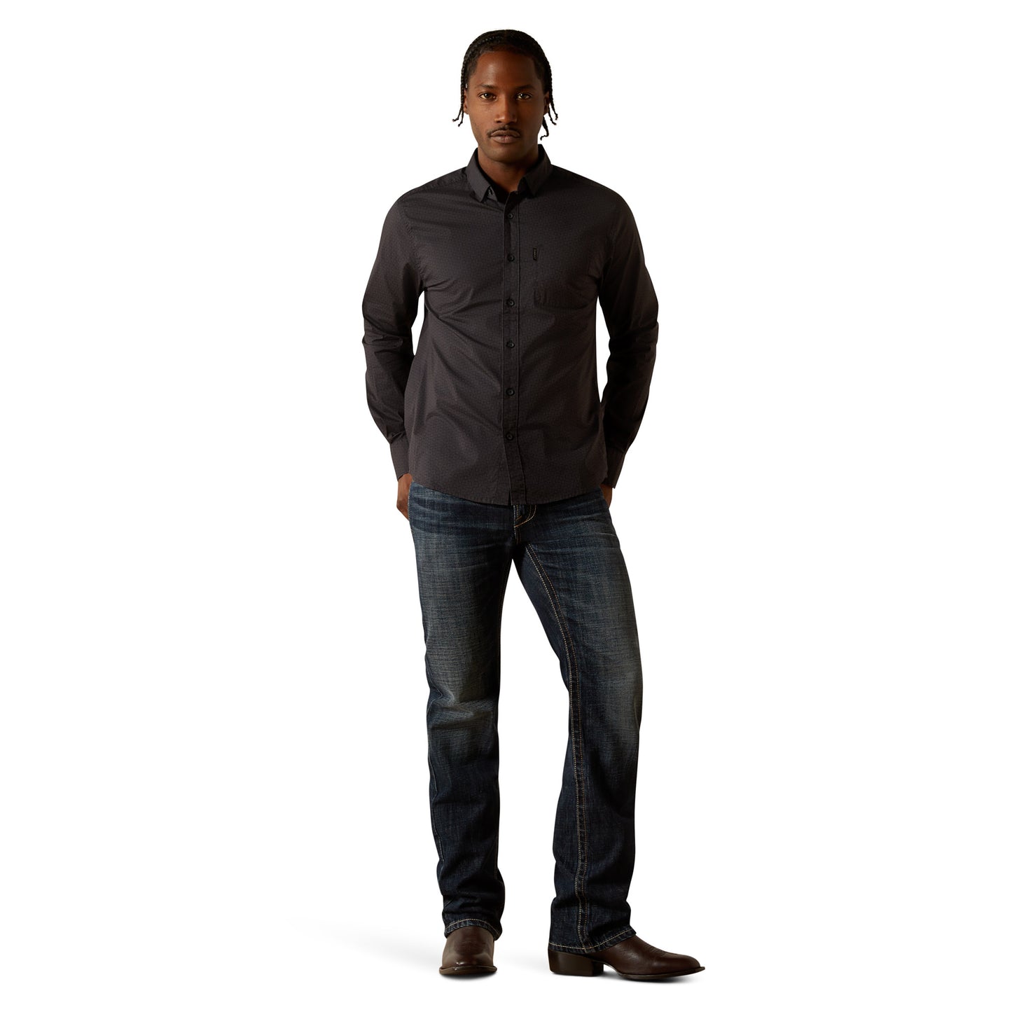 Ariat Men's Michael Modern Fit Shirt BLACK