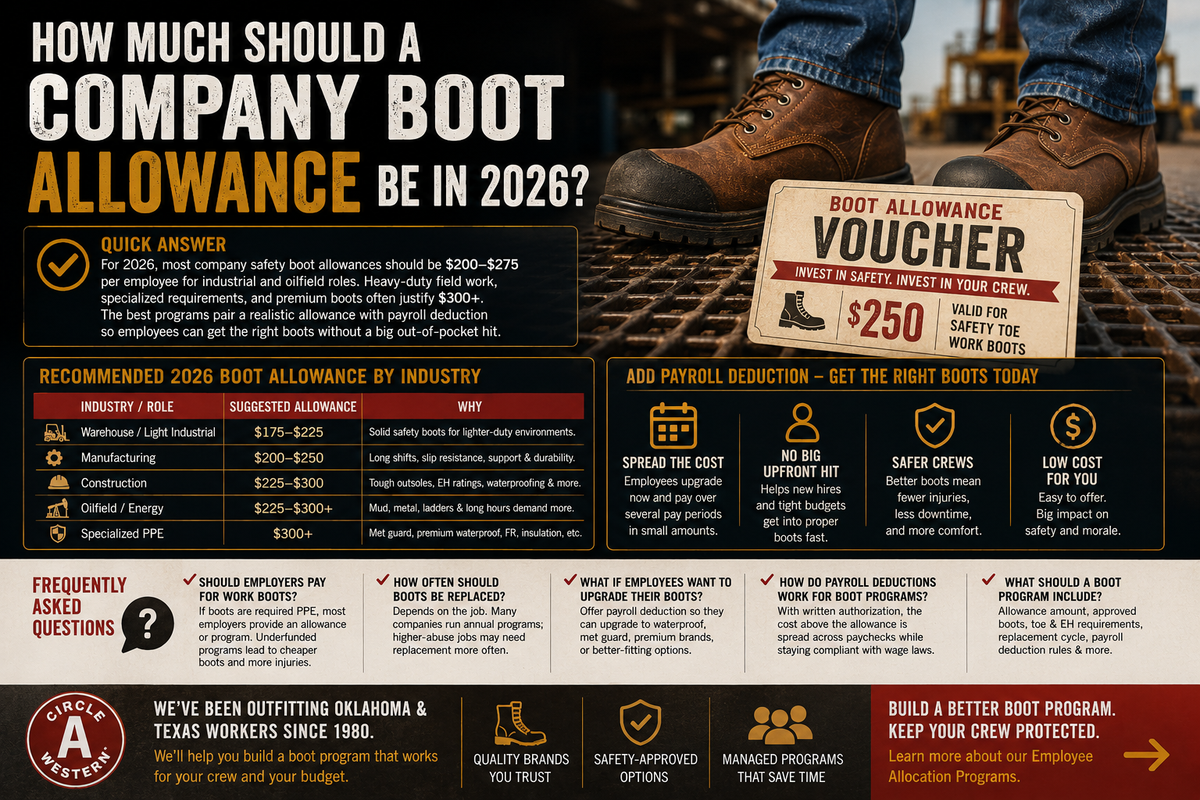 How Much Should a Company Boot Allowance Be in 2026? – Circle A
