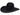 Rodeo King 7X 4⅞" Open Crown Black