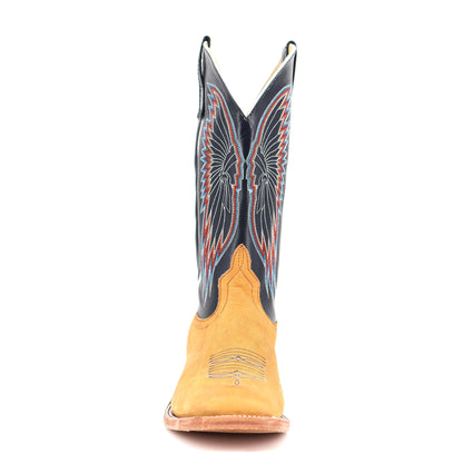 Anderson Bean  Rust Burnished Crazyhourse 13" Essex Blue Kidskin