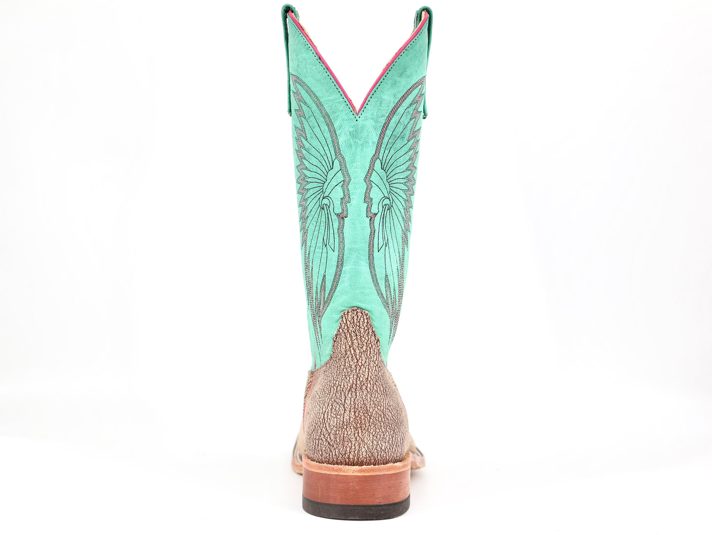 Anderson Bean Exclusive- Tan Amazon Poseidon/Turquoise Mad Dog