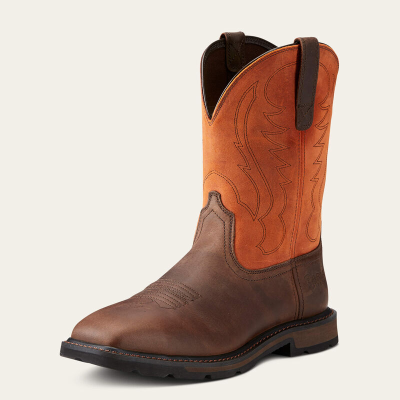 Ariat 10015191 MNS Groundbreaker Wide Square Toe Steel Toe Work Boot