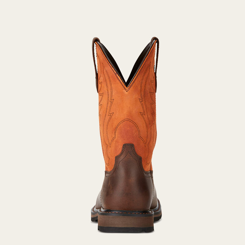 Ariat 10015191 MNS Groundbreaker Wide Square Toe Steel Toe Work Boot