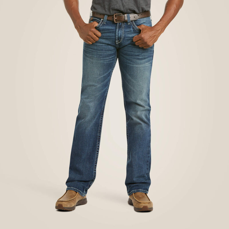 Ariat 10027748 MNS M7 Rocker Stretch Coltrane Stackable Straight Leg Jean Silverton