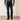 Ariat M5 Slim Stretch Coltrane Stackable Straight Leg Jean in Nightingale — mid rise, stretch denim. Front view.