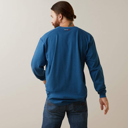 Ariat 10043469 MNS FR AIR CREW LS T-SHRT KEY LARGO HTH