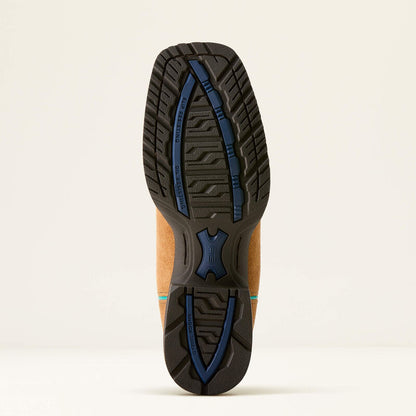 Ariat Womens Hybrid Ranch Time Western Boot ACORN ROUGHOUT