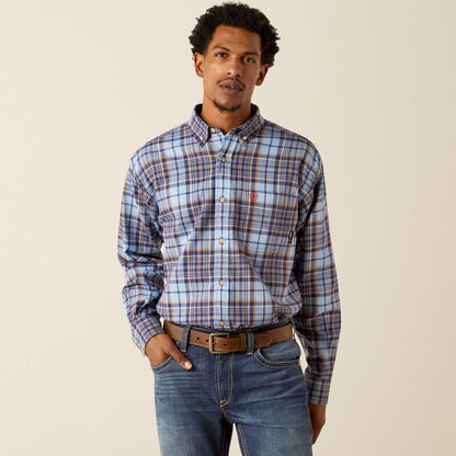 Ariat 10054464 Men's FR Cienega Work Shirt - Placid Blue