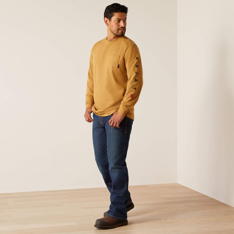 Ariat MNS FR HARDHEAD LS TSHRT BISTRO