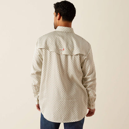 Ariat 10055074 MNS FR Vented Work Shirt WHITE ONYX