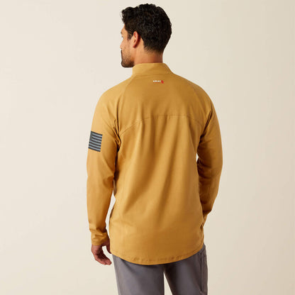 Ariat Men's FR Combat 1/4 Zip- Bistro