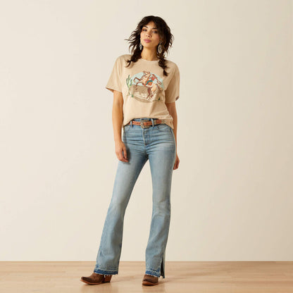 Ariat Women's Ultra High Rise Tomboy Jazmine Boot Cut Jean- ARGENTINA