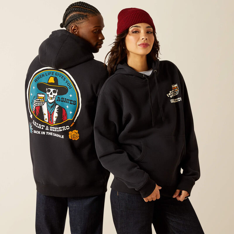 Ariat Men's Sendero When Live Gives You Agaves Hoodie BLACK
