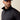 Ariat Caldwell 1/4 Zip Sweater in Ombre Blue/Inkwell — mock collar and chest logo. Detail view.