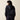 Ariat Compass 1/2 Zip Sweatshirt in Black — hood and western yoke seam. Back view on model.