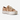 Circle A Western and Work Ariat Skylar low-top platform sneaker featuring a brown and white speckled cow print upper.
