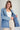 Eesome JK14710 WMS Mineral Washed Denim Blazer Denim