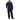 Carhartt FR Loose Fit Twill Coverall in Dark Navy — CAT 2, 8.7 cal/cm² FR twill. Front view.
