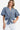 Dusty Blue Tie Front Button Shirt
