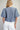 Dusty Blue Tie Front Button Shirt