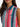 Wrangler 112379504 WMS Retro Brushpopper Stripe Slim Crop Snap Tank Pink - Circle A