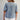 Eesome mineral washed denim jacket in Denim — cropped boxy fit over white denim. Full-length on-model.