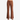 Circle A Western and Work Eesome dusty mocha high-waisted boot cut pants with pintuck seams and side hem slits.