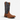 Circle A Western and Work Twisted X 13-inch western boot with chestnut leather vamp and navy shaft with embroidery