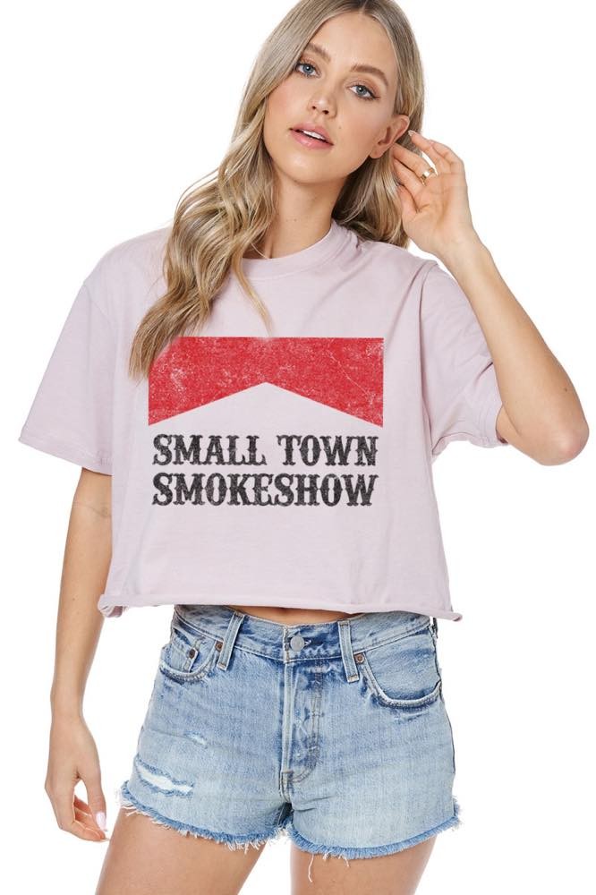 Small Town Smokeshow Crop Tee