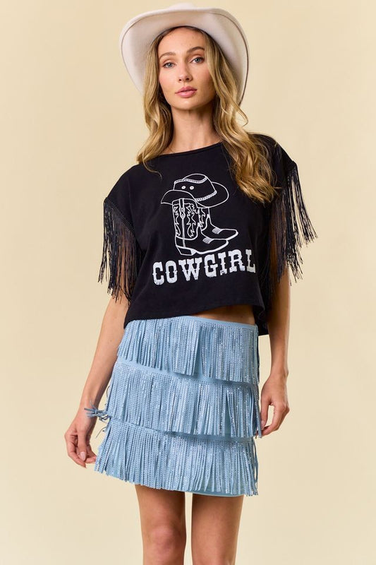 Cowgirl Fringe Tee